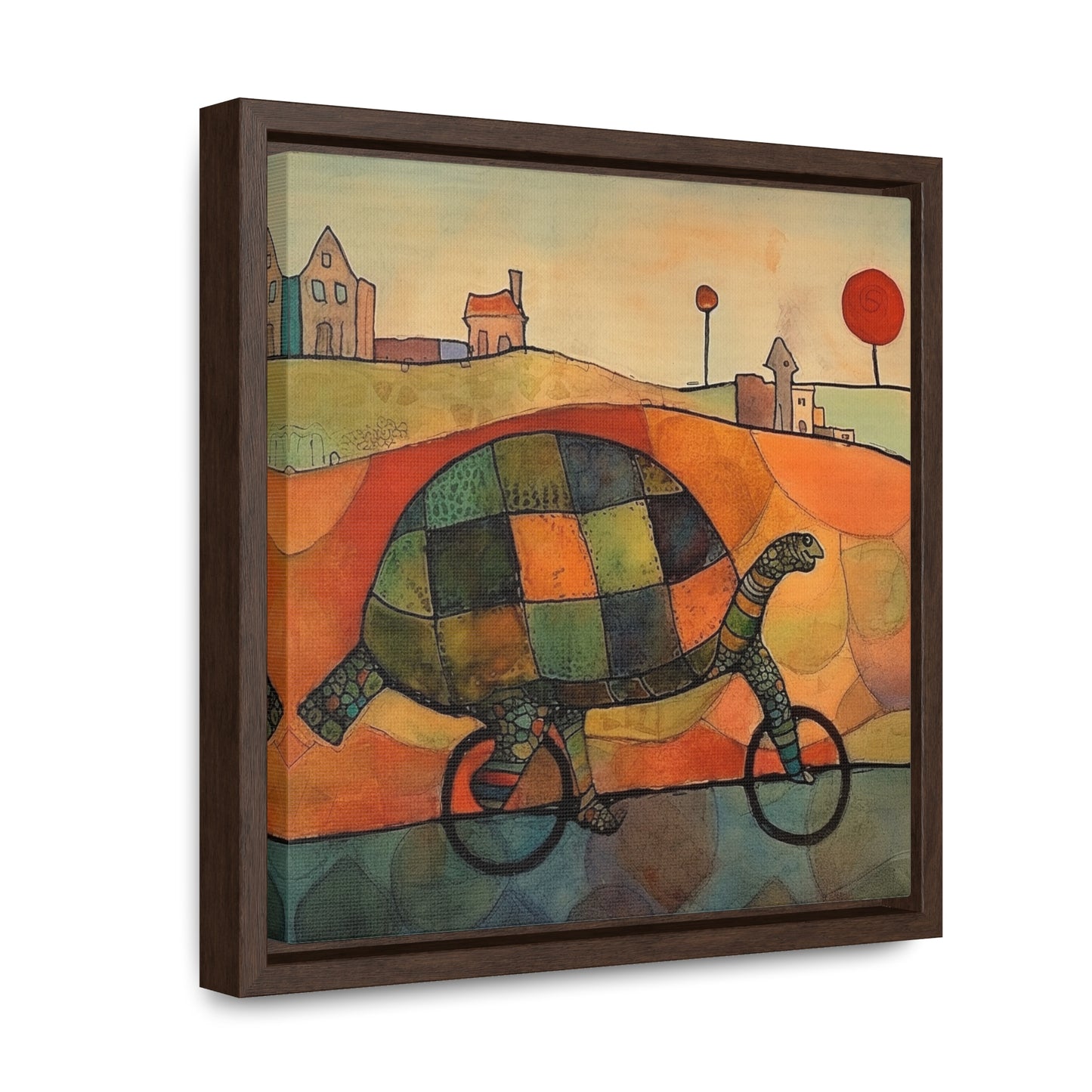 Turtle 5, Gallery Canvas Wraps, Square Frame