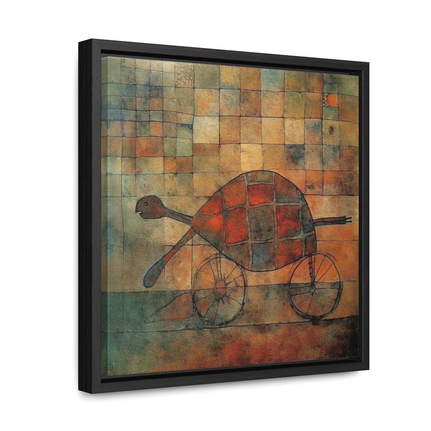 Turtle 16, Gallery Canvas Wraps, Square Frame