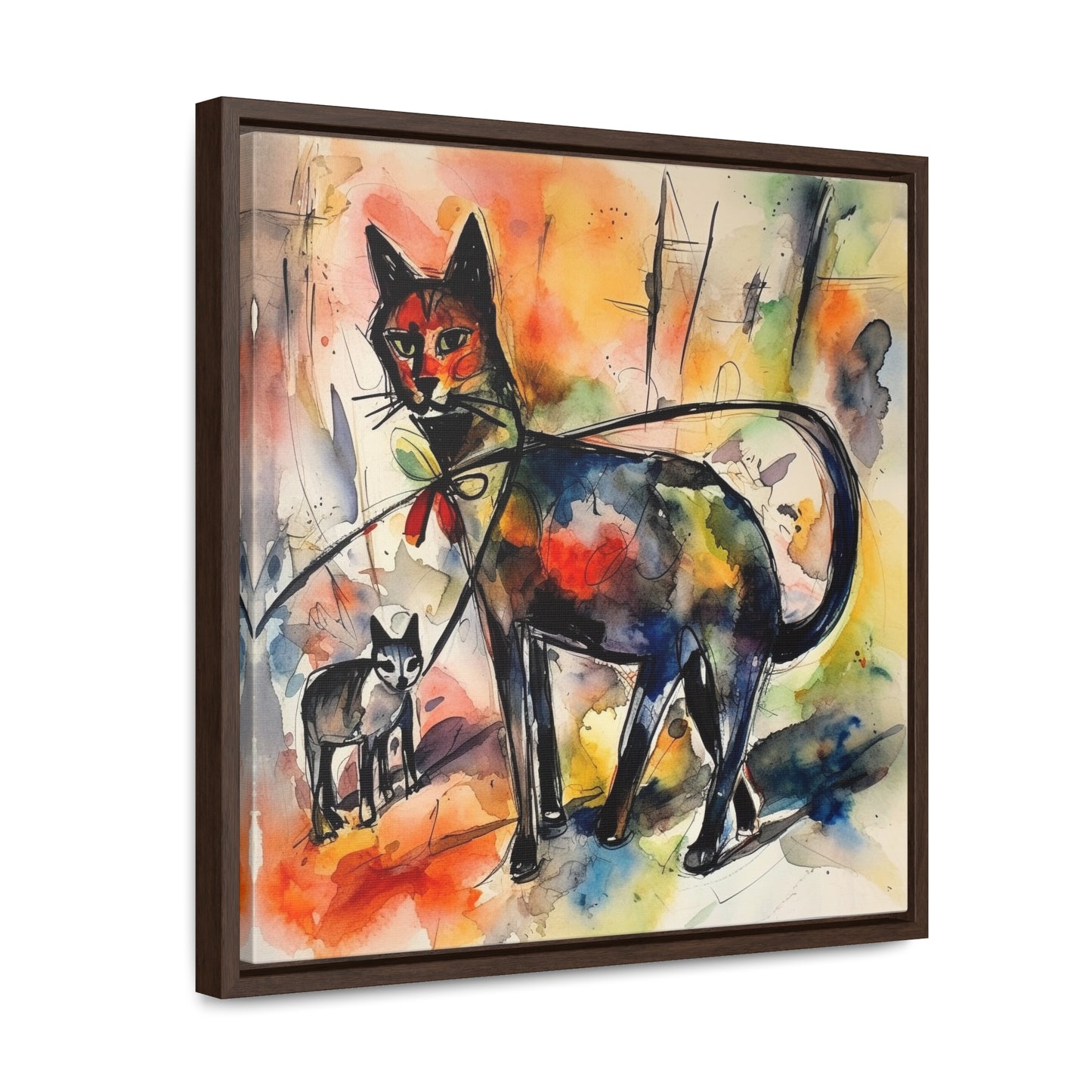 Cat 99, Gallery Canvas Wraps, Square Frame