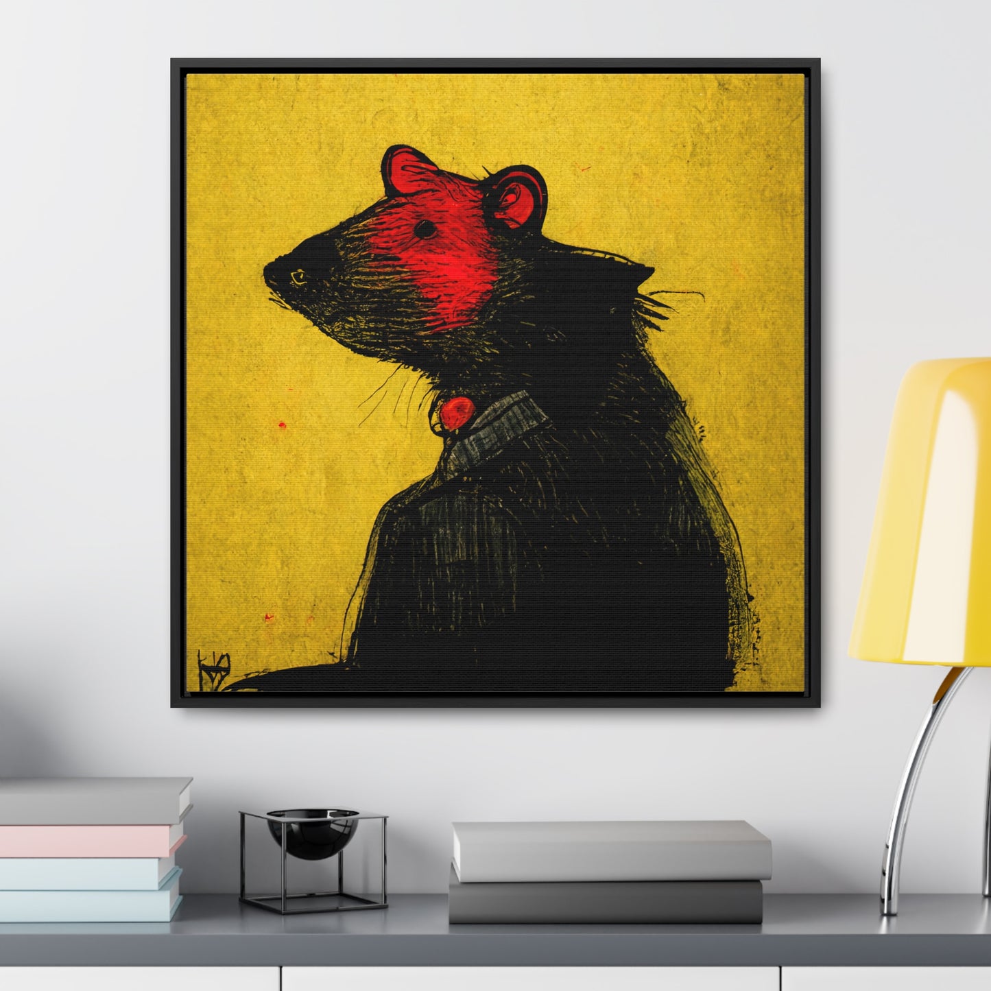 Urban Rat 3, Valentinii, Gallery Canvas Wraps, Square Frame