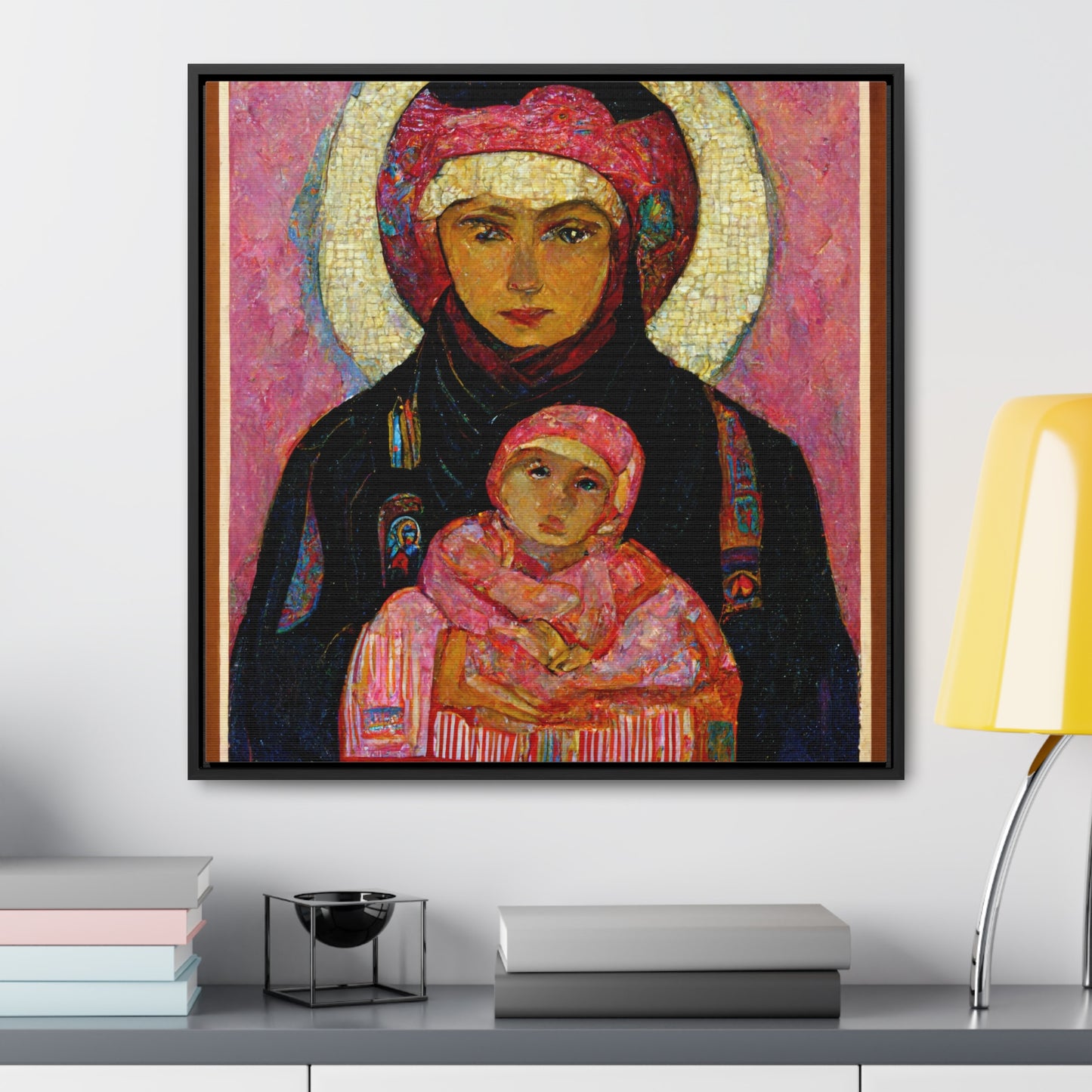 Mary and the Child 14, Valentinii, Gallery Canvas Wraps, Square Frame