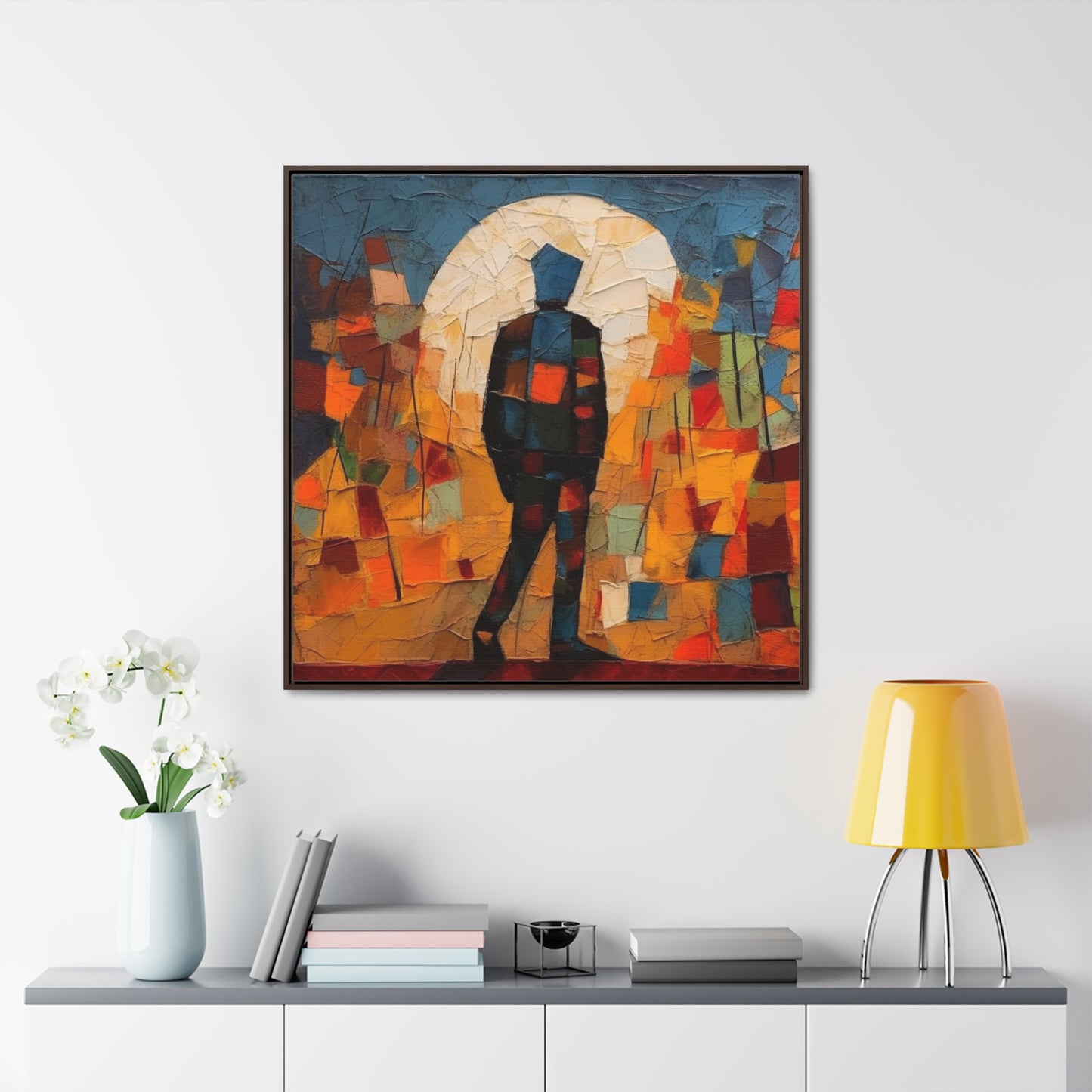 Sad Man 16, Gallery Canvas Wraps, Square Frame