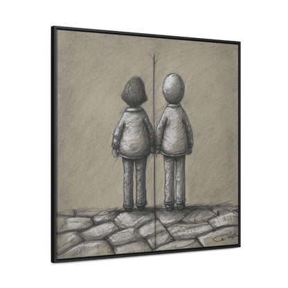 The Courage of Vulnerability 6, Valentinii, Gallery Canvas Wraps, Square Frame