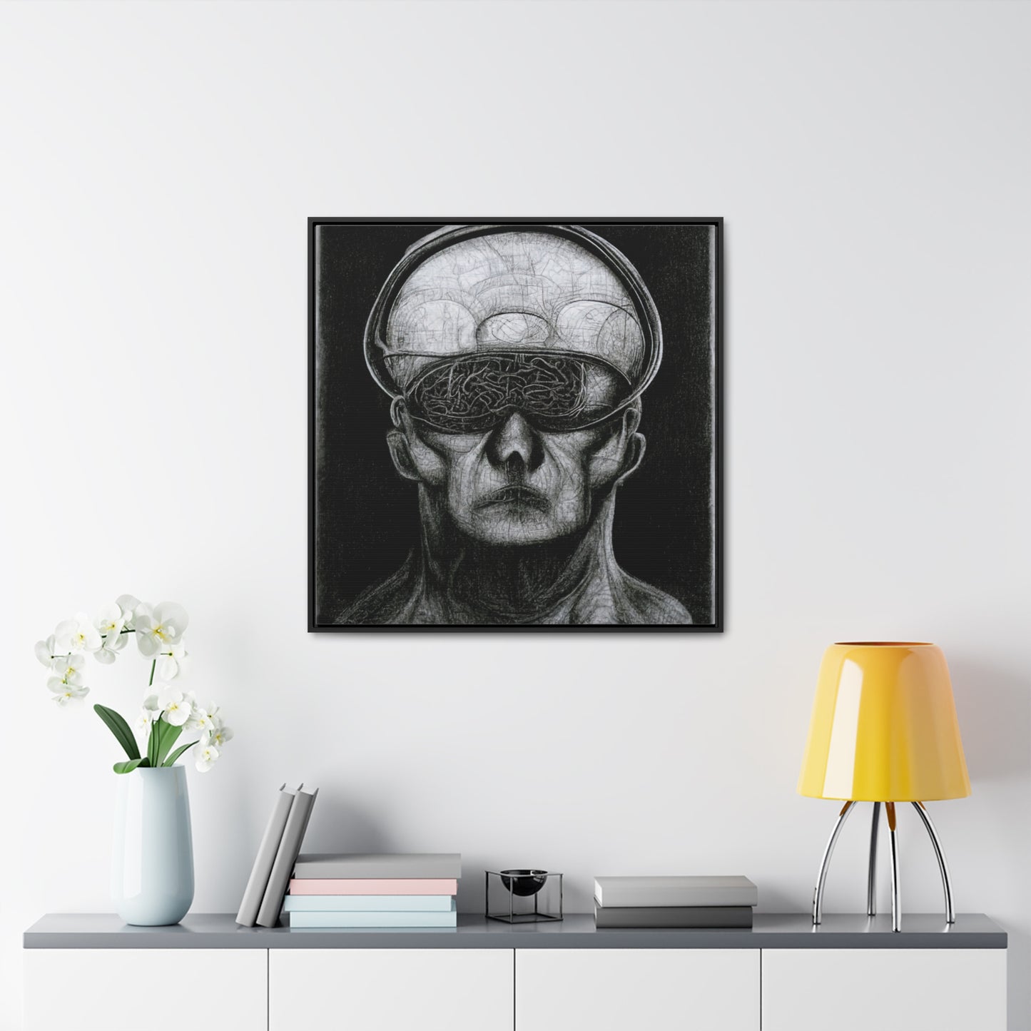 Brain 30, Valentinii, Gallery Canvas Wraps, Square Frame