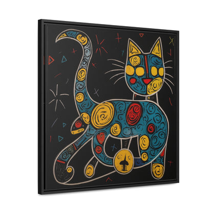 Cat 137, Gallery Canvas Wraps, Square Frame