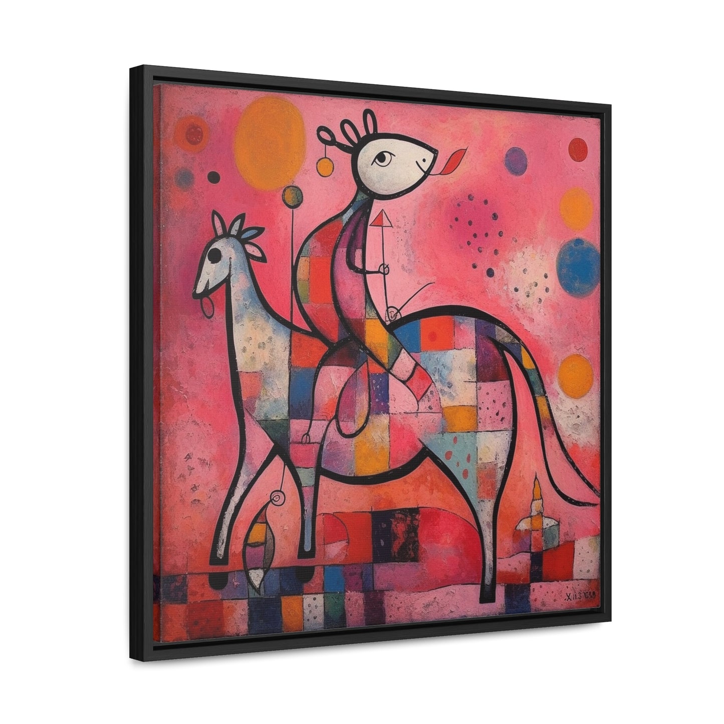 The Dreams of the Child 2, Gallery Canvas Wraps, Square Frame