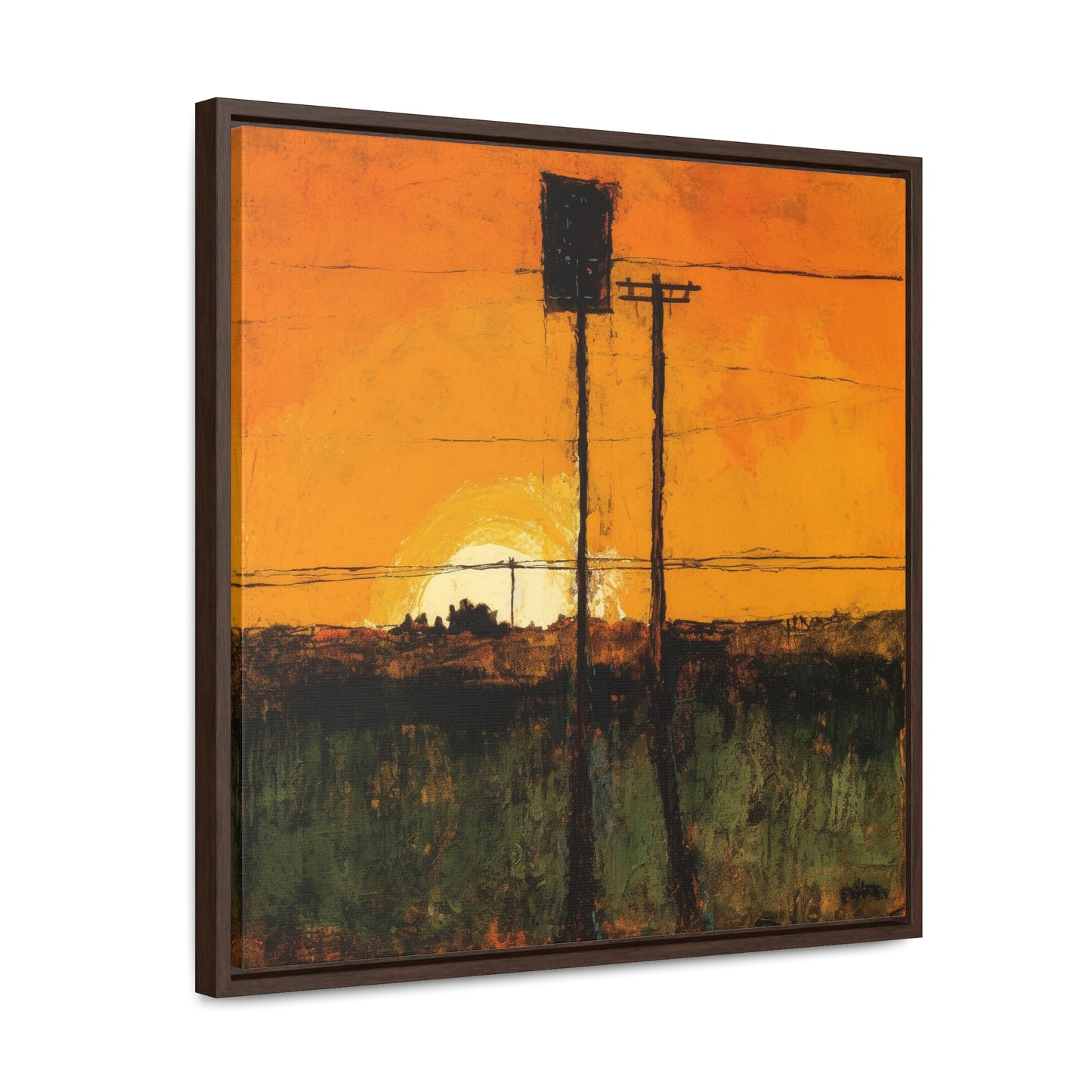 Land of the Sun 84, Valentinii, Gallery Canvas Wraps, Square Frame