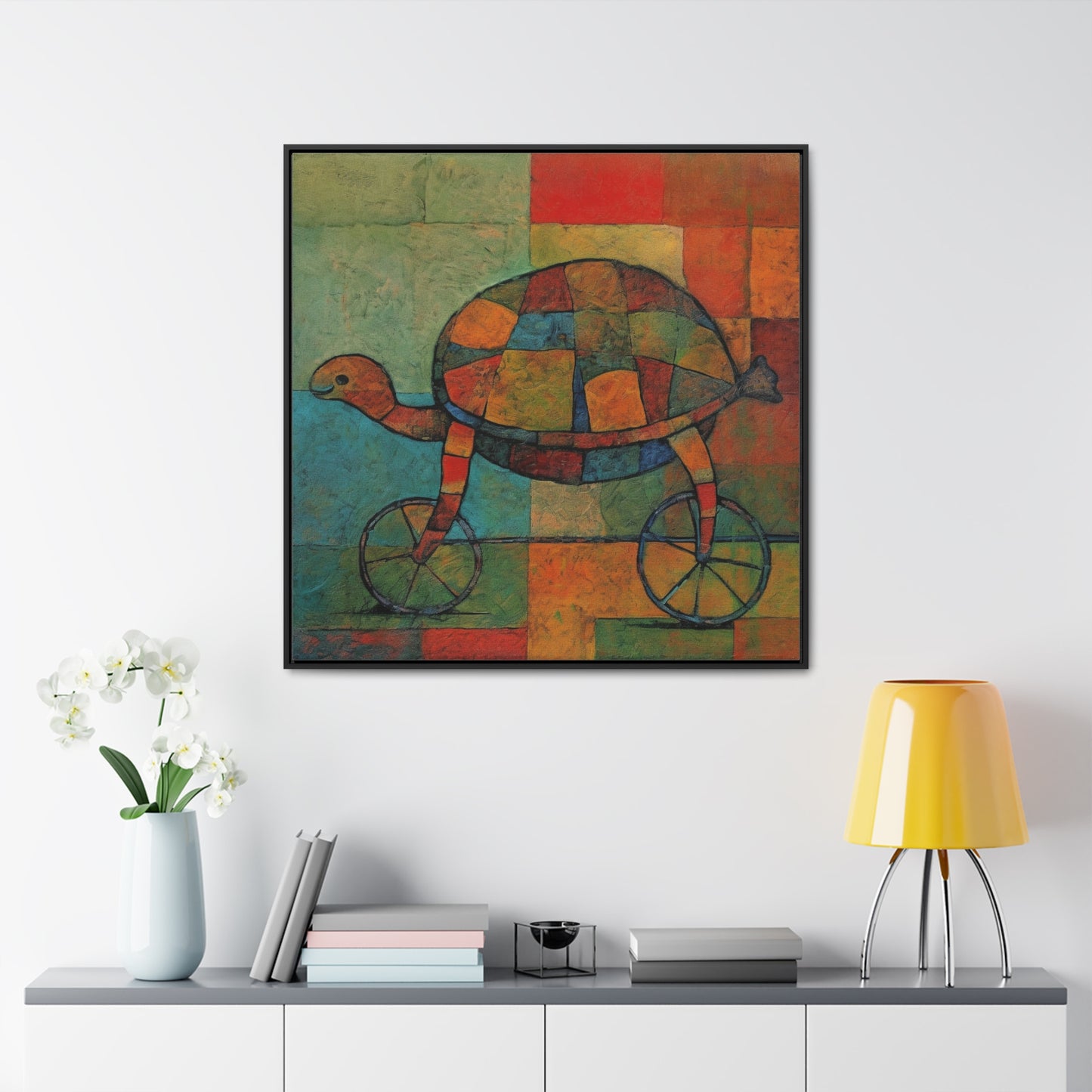 Turtle 19, Gallery Canvas Wraps, Square Frame