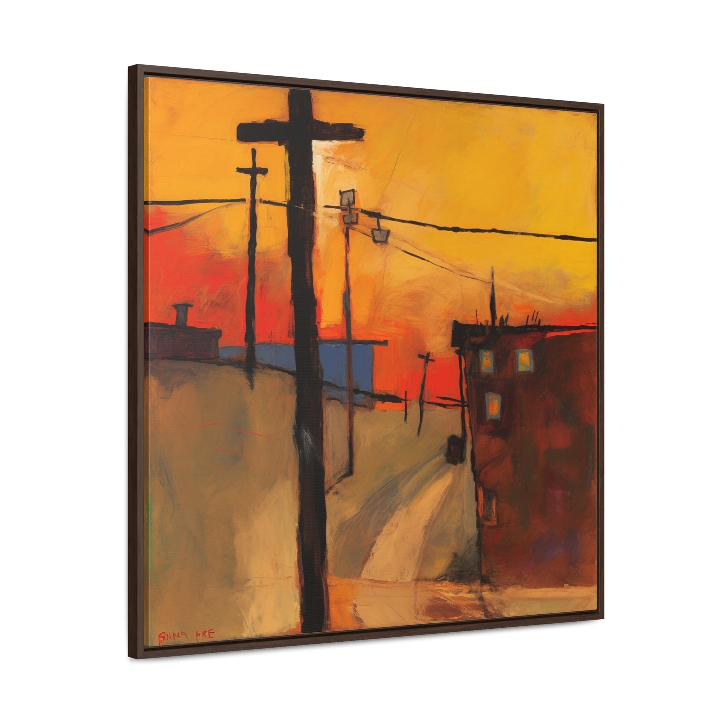 Land of the Sun 70, Valentinii, Gallery Canvas Wraps, Square Frame