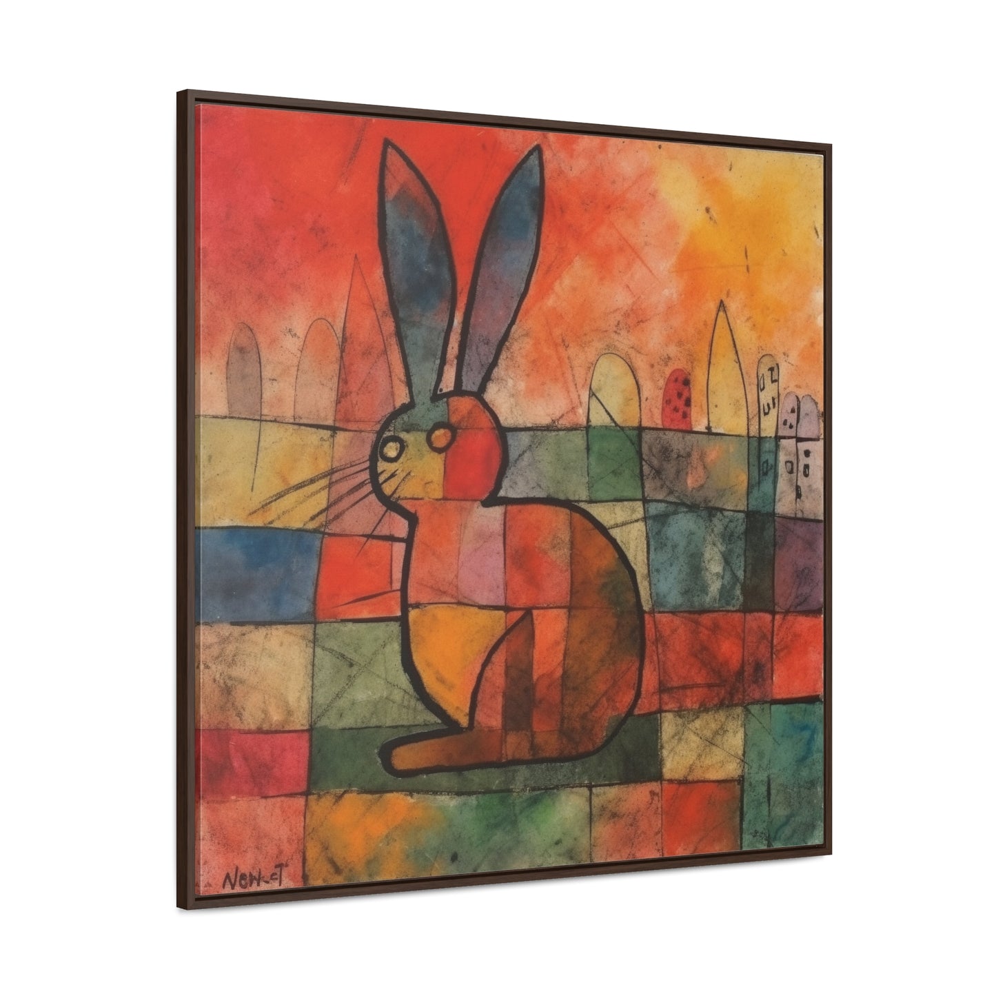 Rabbit 39, Gallery Canvas Wraps, Square Frame