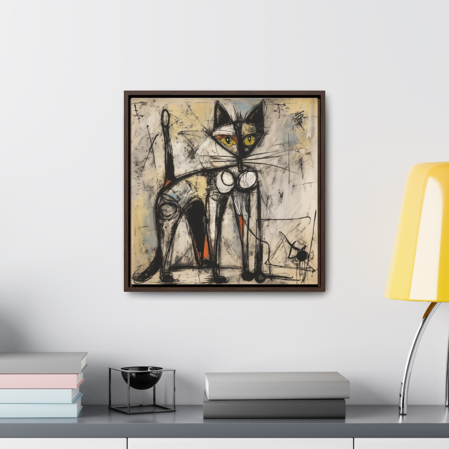 Cat 84, Gallery Canvas Wraps, Square Frame