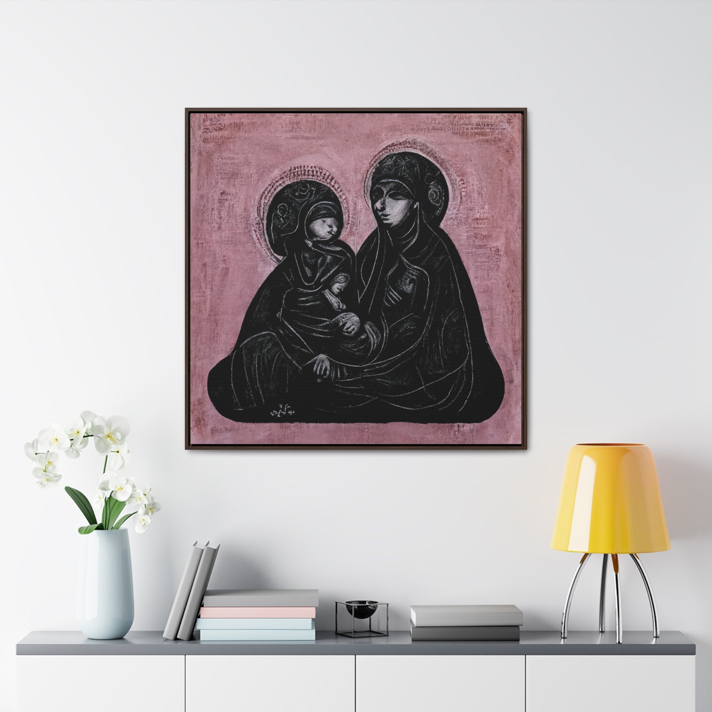 Mary and the Child 7, Valentinii, Gallery Canvas Wraps, Square Frame