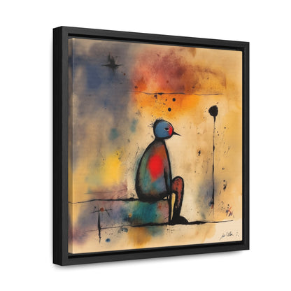 Sad Man 8, Gallery Canvas Wraps, Square Frame