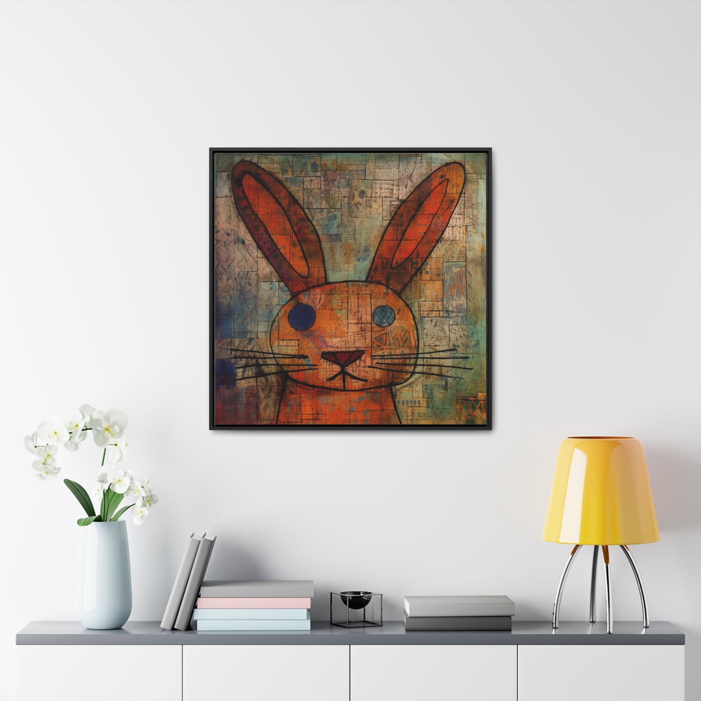 Rabbit 14, Gallery Canvas Wraps, Square Frame