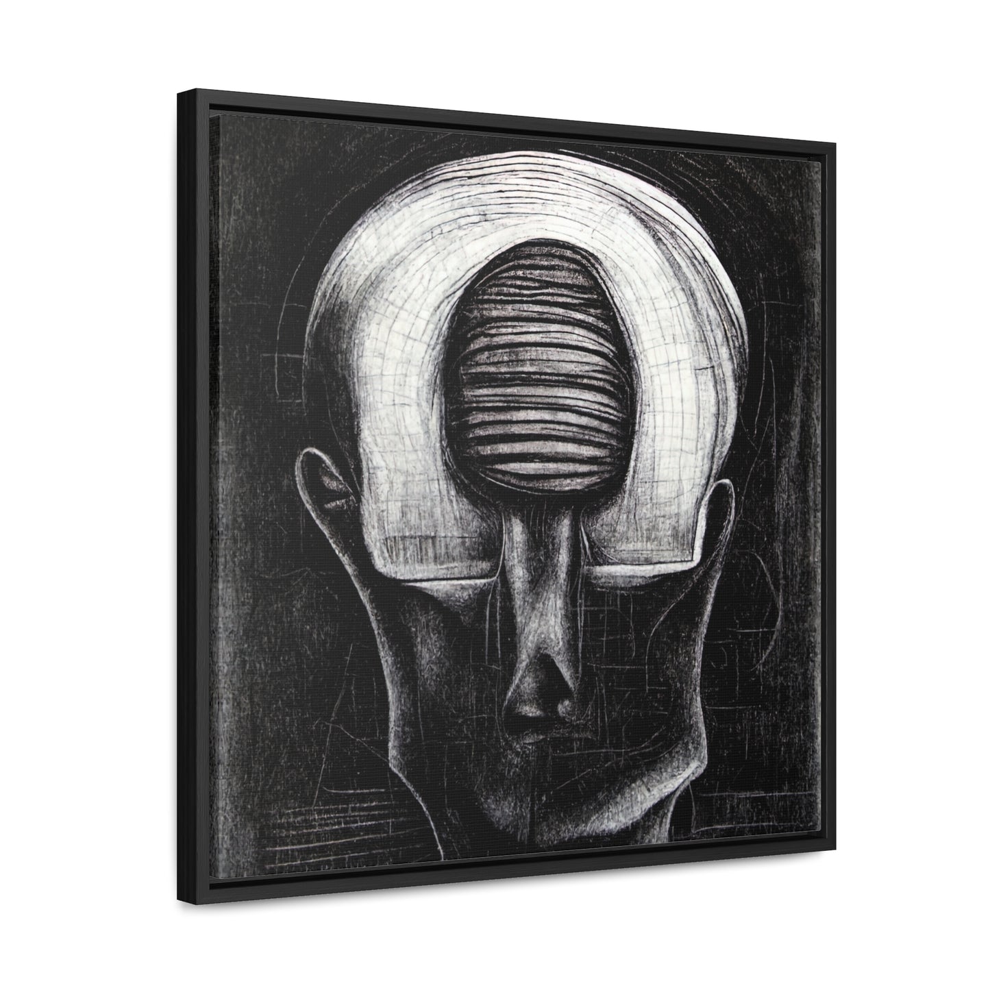 Brain 49, Valentinii, Gallery Canvas Wraps, Square Frame