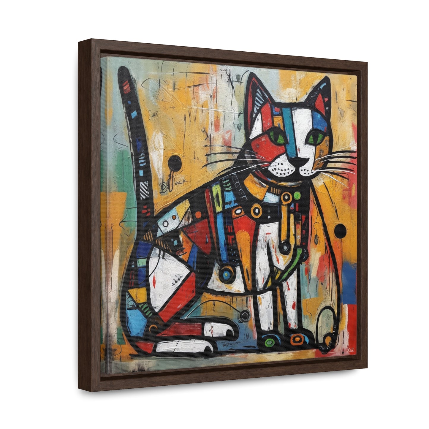 Cat 93, Gallery Canvas Wraps, Square Frame