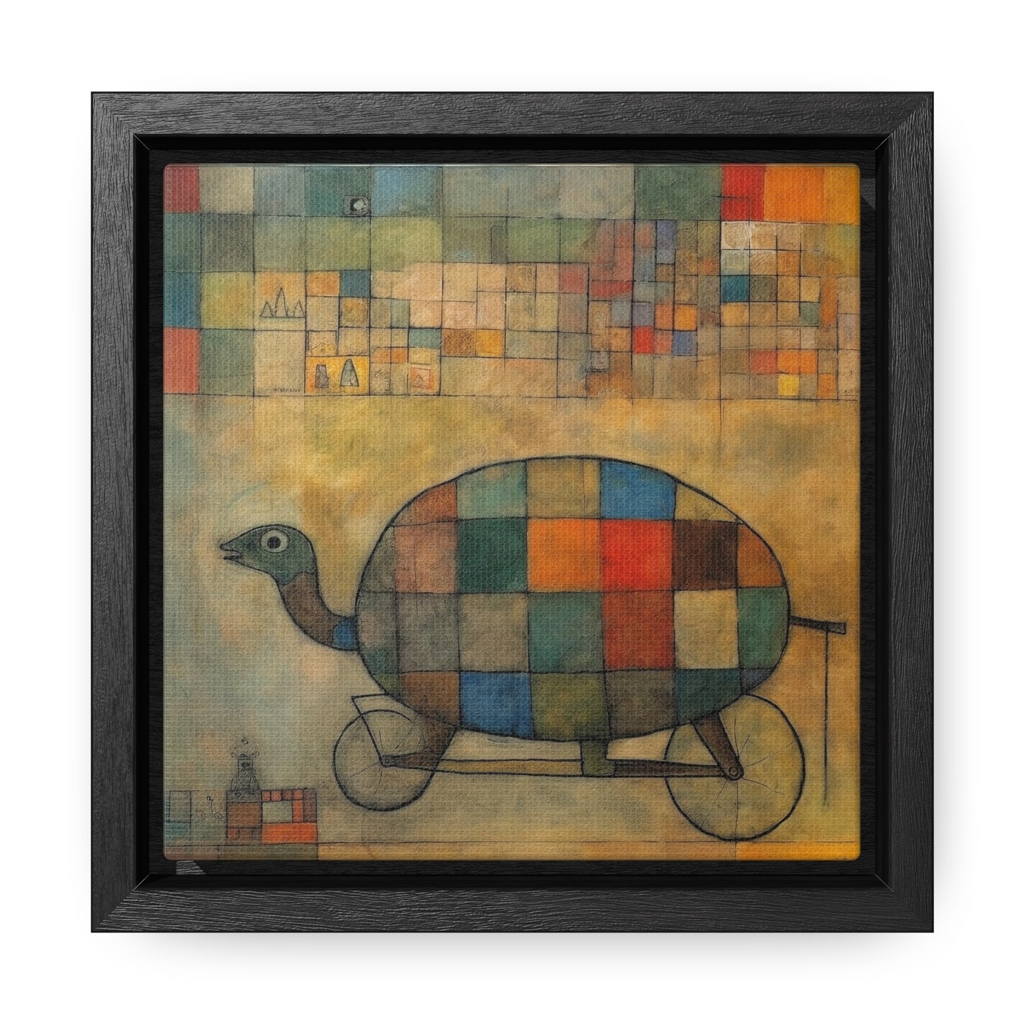 Turtle 12, Gallery Canvas Wraps, Square Frame