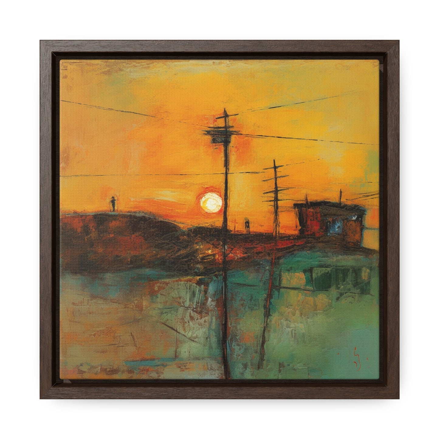 Land of the Sun 54, Valentinii, Gallery Canvas Wraps, Square Frame