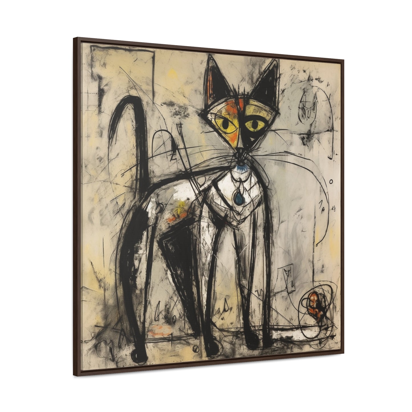 Cat 51, Gallery Canvas Wraps, Square Frame