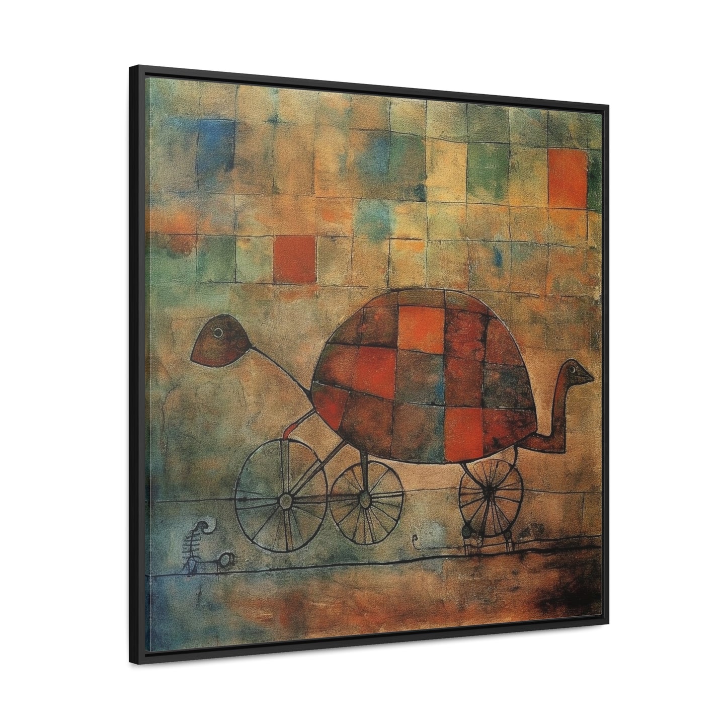 Turtle 8, Gallery Canvas Wraps, Square Frame