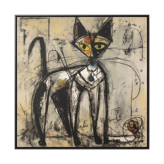 Cat 51, Gallery Canvas Wraps, Square Frame