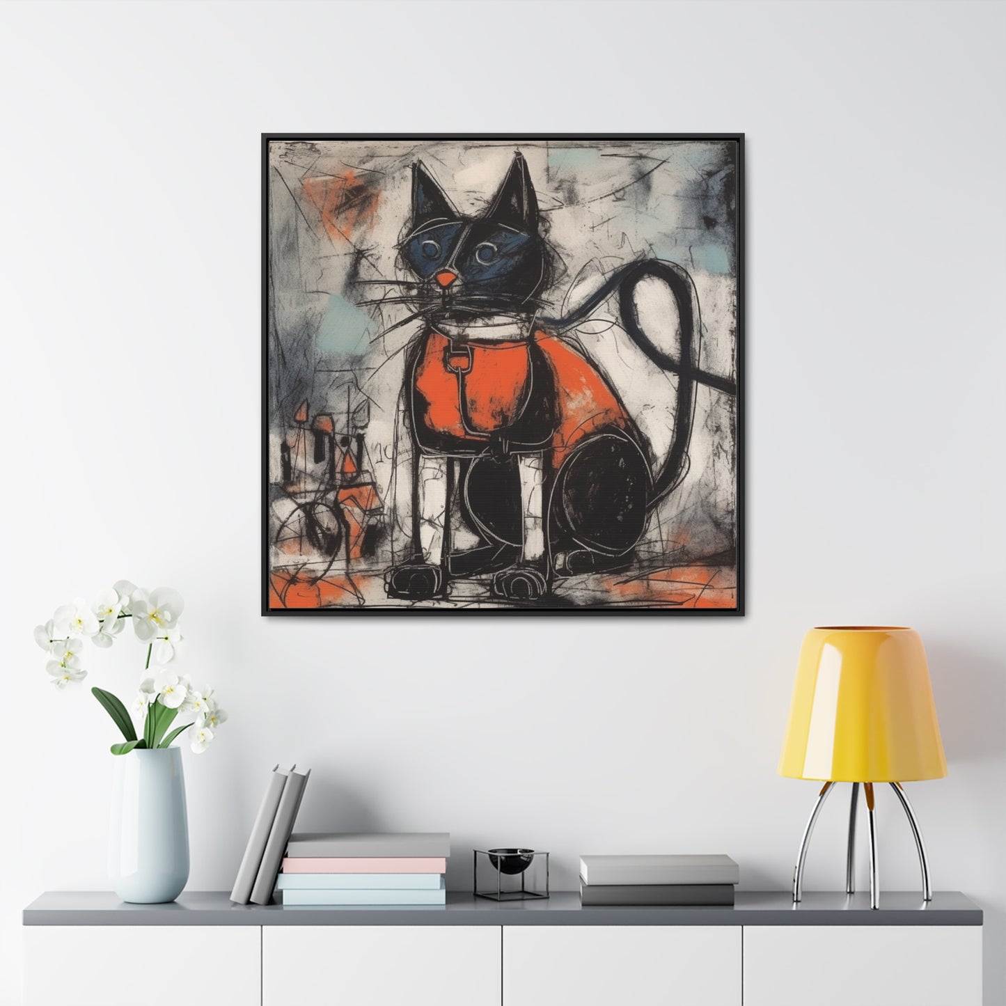 Cat 35, Gallery Canvas Wraps, Square Frame