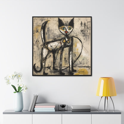 Cat 47, Gallery Canvas Wraps, Square Frame