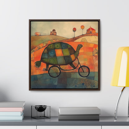 Turtle 13, Gallery Canvas Wraps, Square Frame