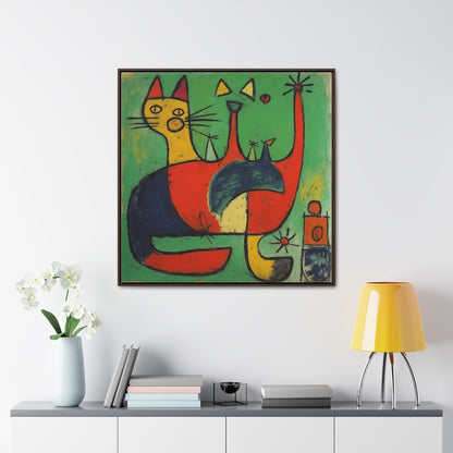 Cat 133, Gallery Canvas Wraps, Square Frame