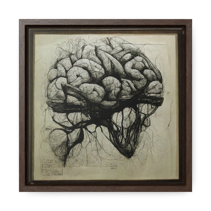 Brain 55, Valentinii, Gallery Canvas Wraps, Square Frame