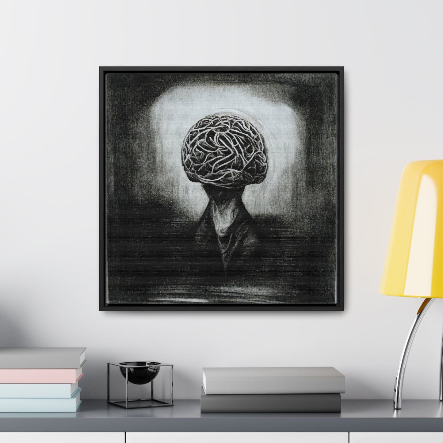 Brain 7, Valentinii, Gallery Canvas Wraps, Square Frame