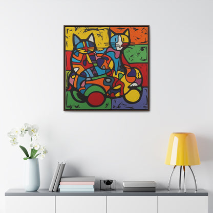 Cat 145, Gallery Canvas Wraps, Square Frame