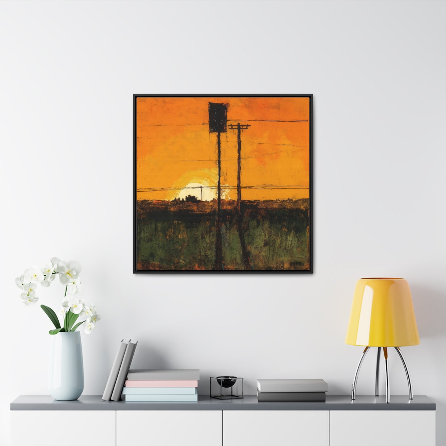 Land of the Sun 84, Valentinii, Gallery Canvas Wraps, Square Frame