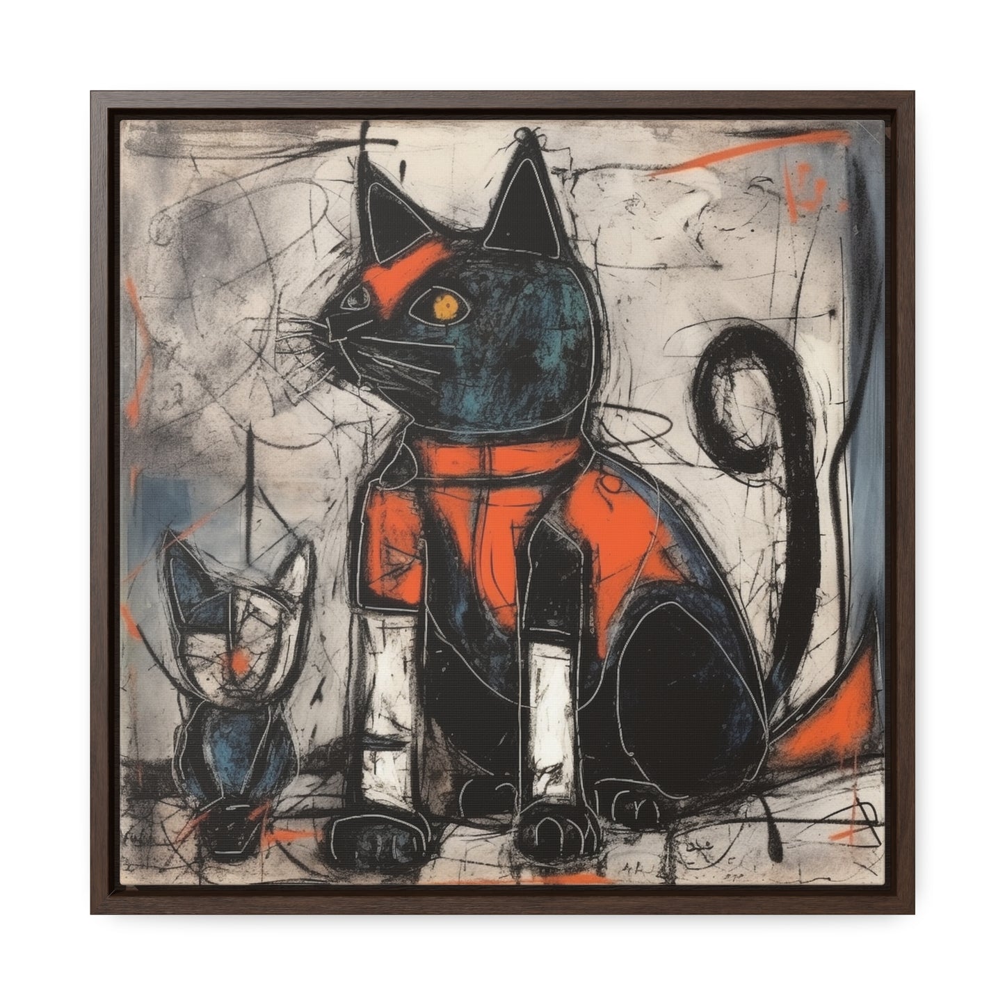 Cat 92, Gallery Canvas Wraps, Square Frame