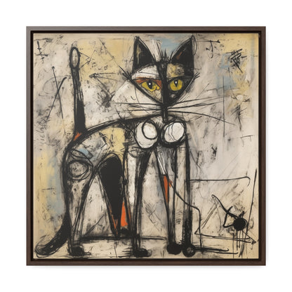 Cat 84, Gallery Canvas Wraps, Square Frame