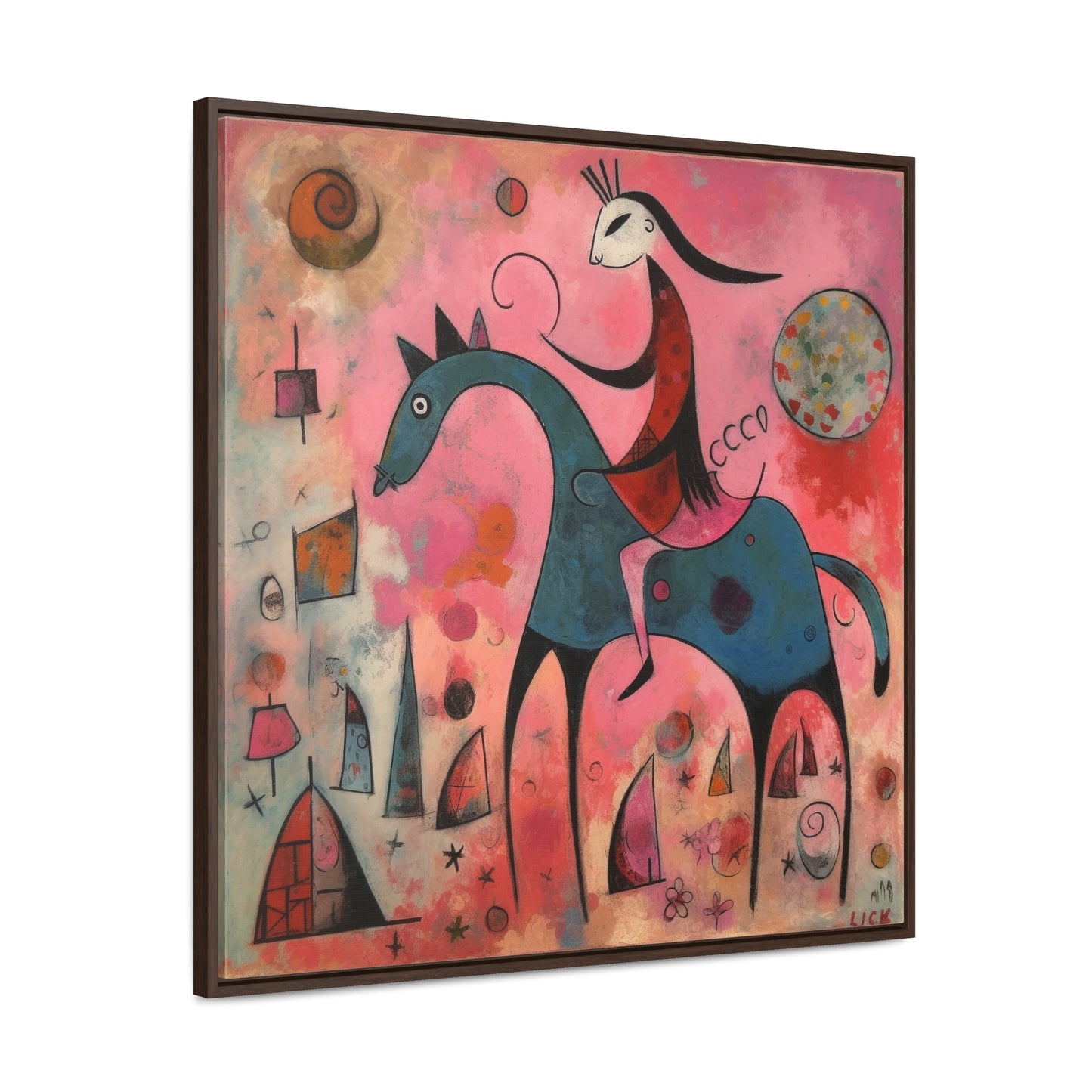 The Dreams of the Child 47, Gallery Canvas Wraps, Square Frame