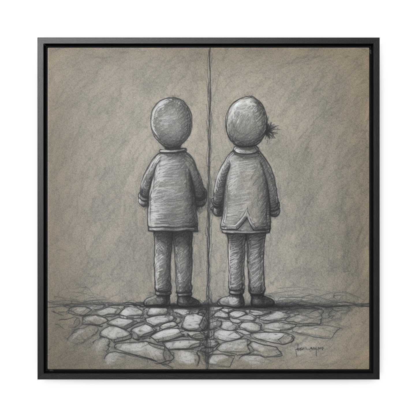 The Courage of Vulnerability 7, Valentinii, Gallery Canvas Wraps, Square Frame