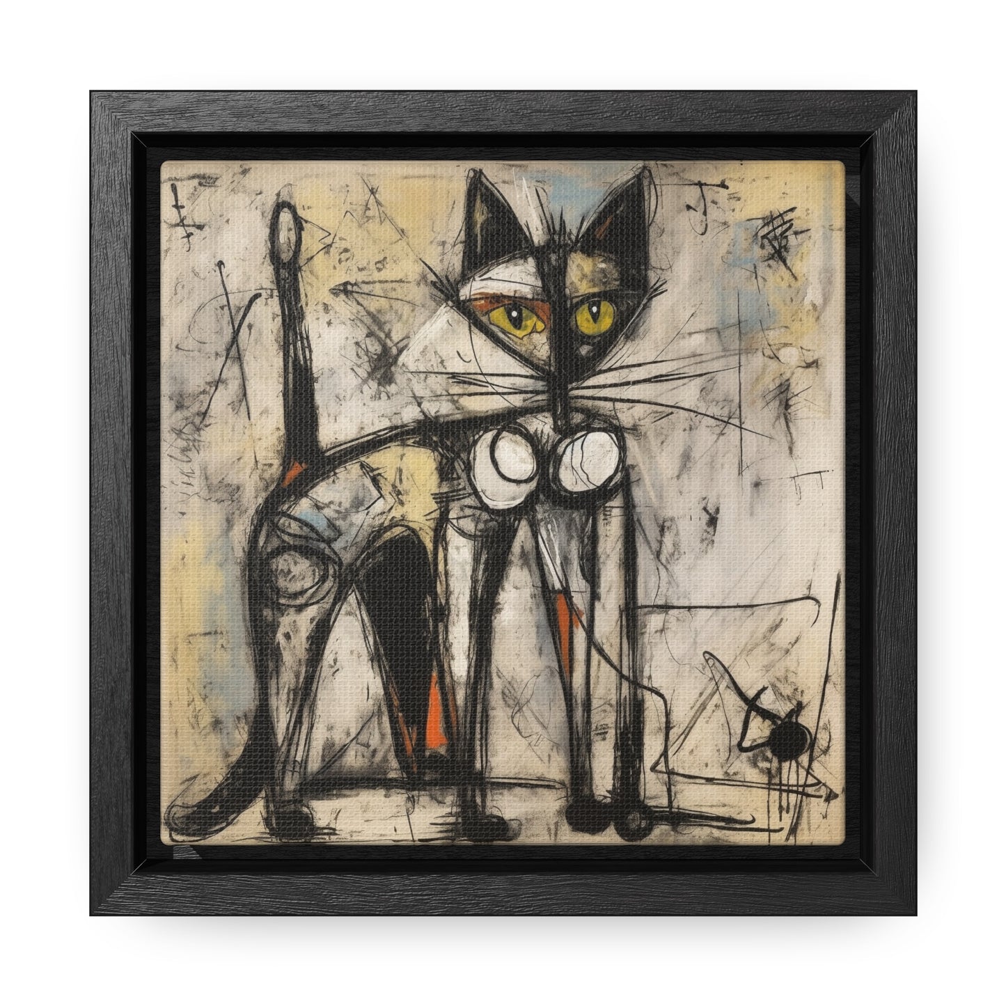 Cat 84, Gallery Canvas Wraps, Square Frame