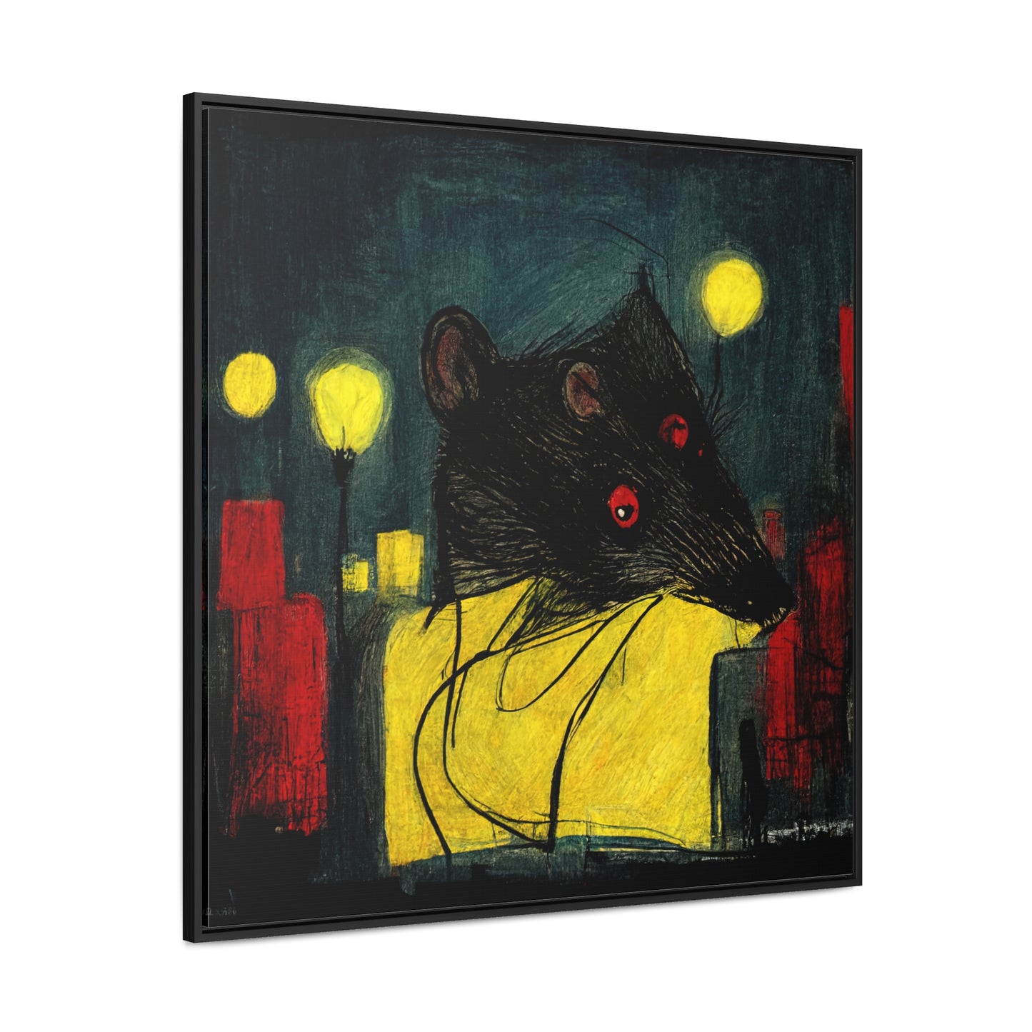 Urban Rat 5, Valentinii, Gallery Canvas Wraps, Square Frame