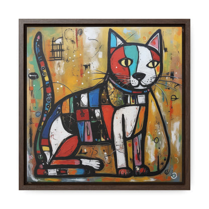 Cat 104, Gallery Canvas Wraps, Square Frame