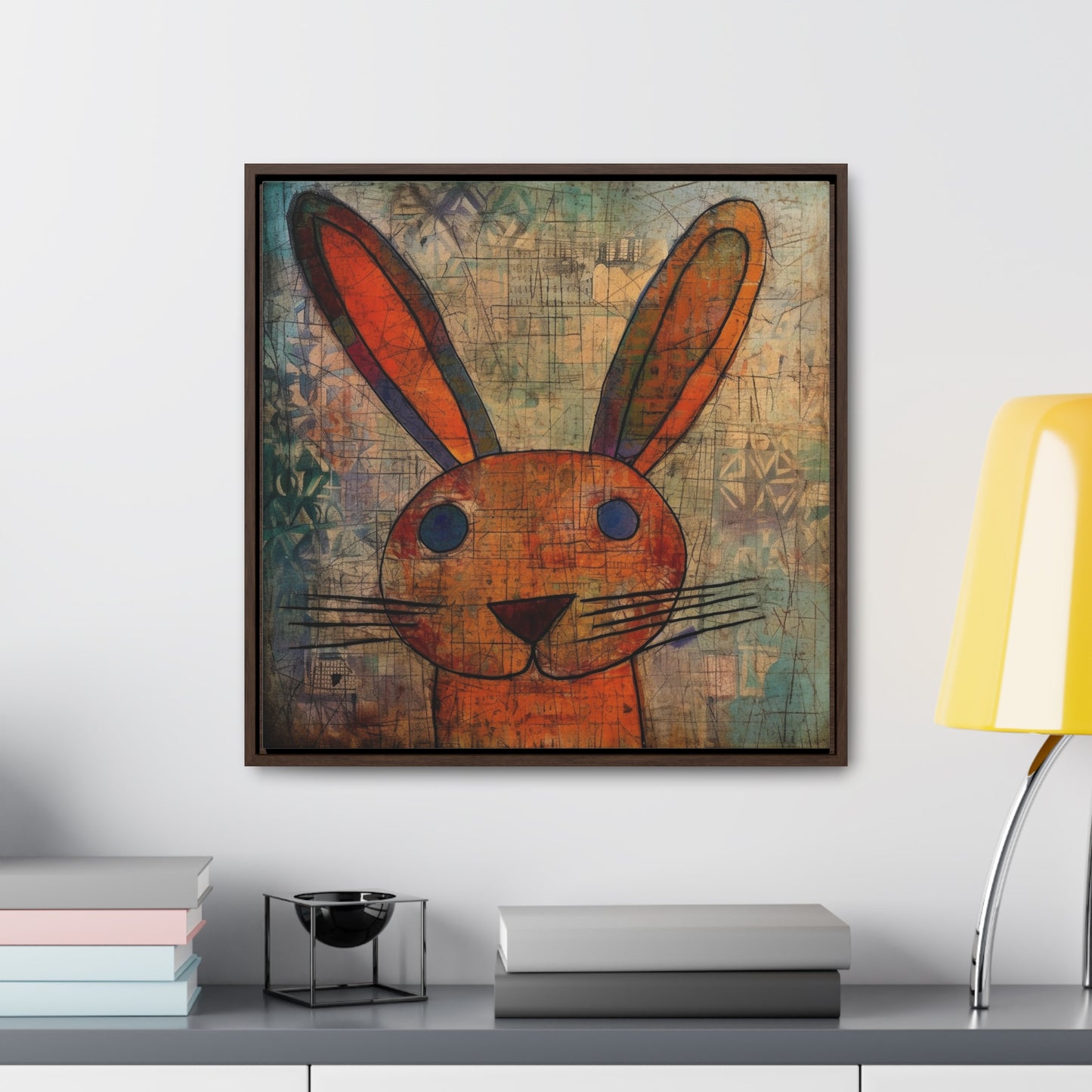 Rabbit 9, Gallery Canvas Wraps, Square Frame