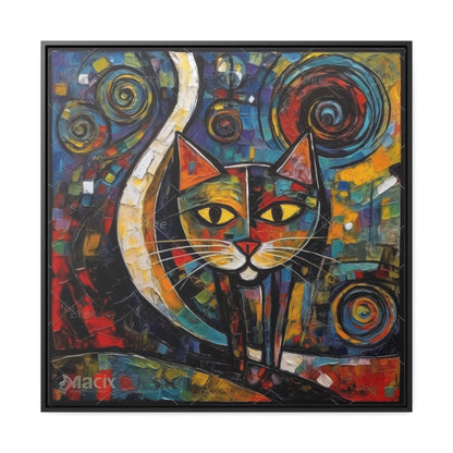 Cat 119, Gallery Canvas Wraps, Square Frame