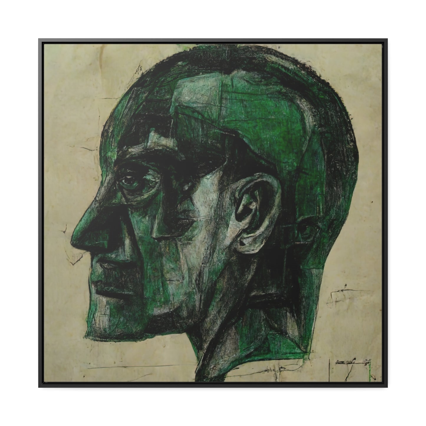 Heads 5, Valentinii, Gallery Canvas Wraps, Square Frame