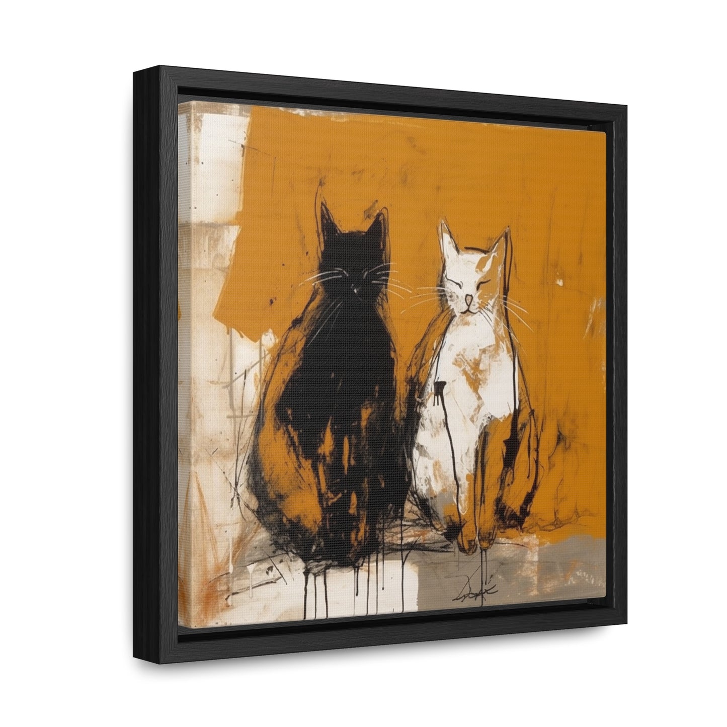 Cat 16, Gallery Canvas Wraps, Square Frame