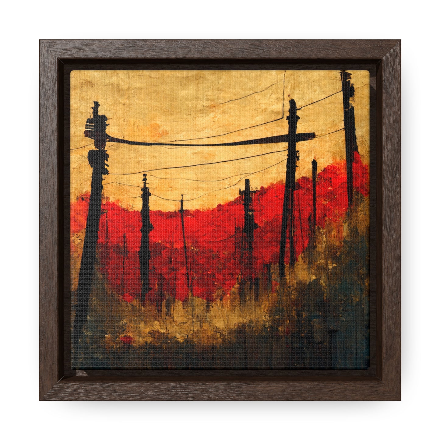 Land of the Sun 18, Valentinii, Gallery Canvas Wraps, Square Frame