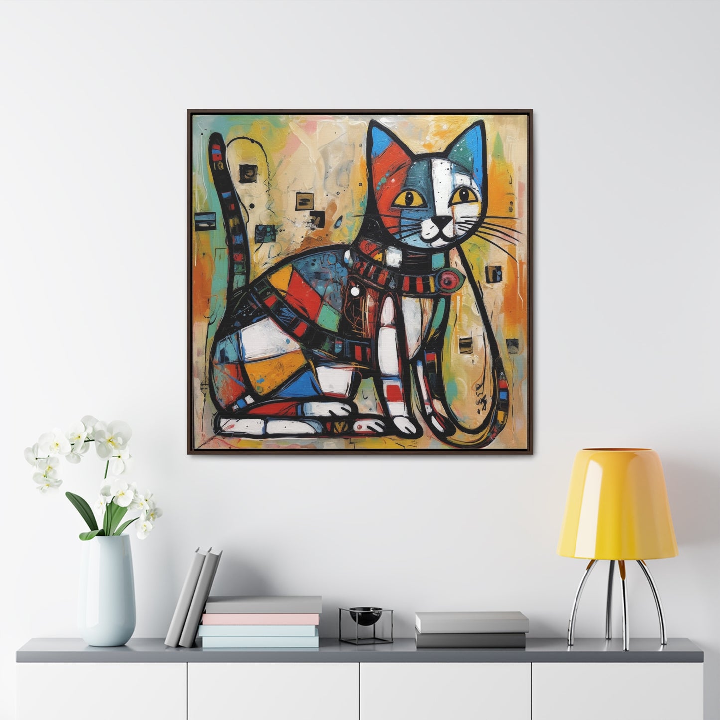 Cat 94, Gallery Canvas Wraps, Square Frame