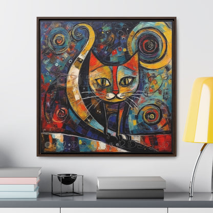 Cat 118, Gallery Canvas Wraps, Square Frame