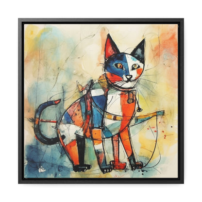 Cat 103, Gallery Canvas Wraps, Square Frame