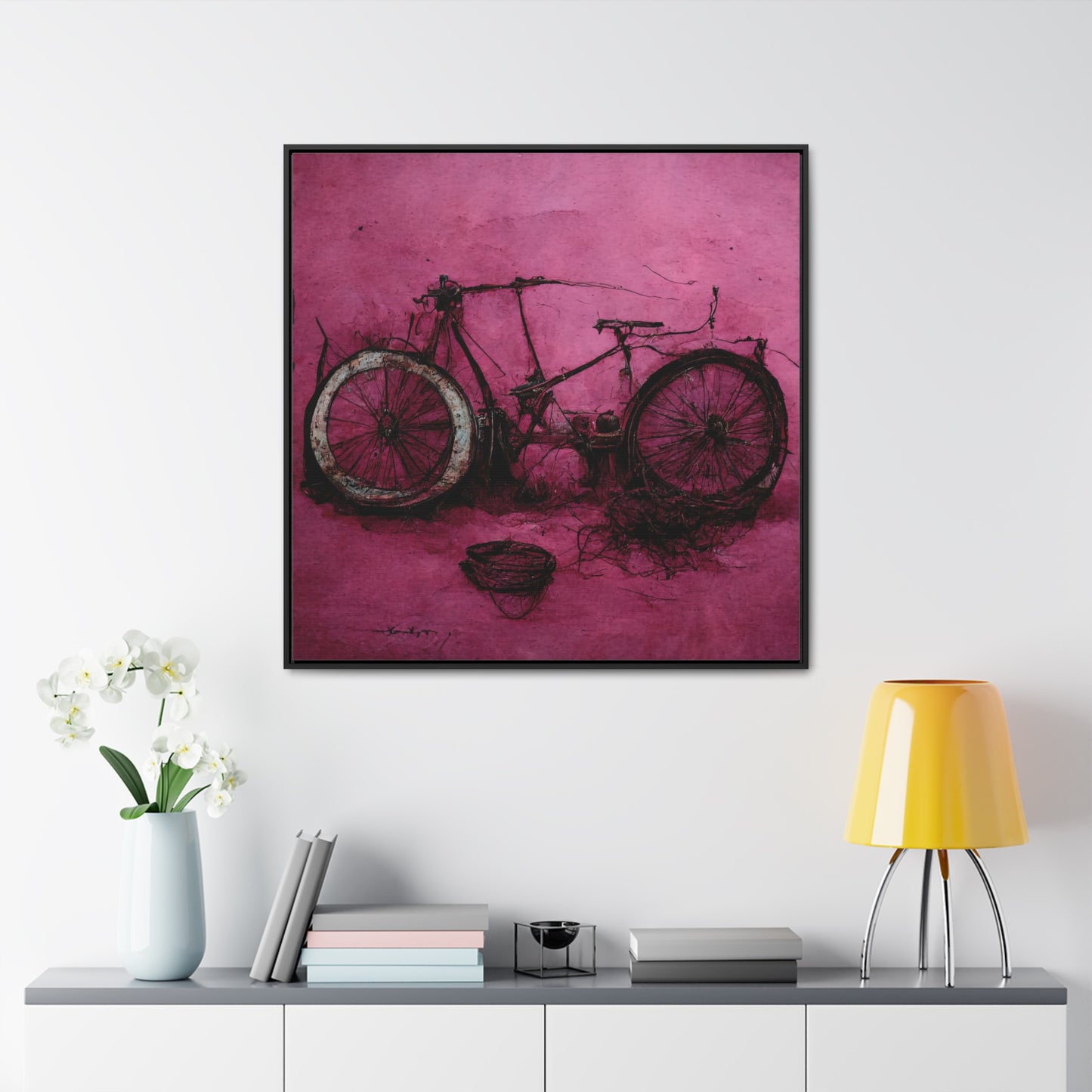 Bicycle 5, Valentinii, Gallery Canvas Wraps, Square Frame