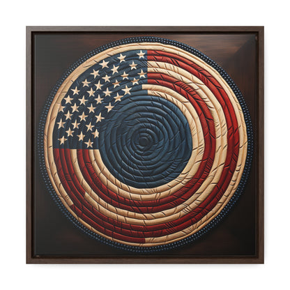 Flag 15, Gallery Canvas Wraps, Square Frame